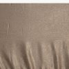 Beige Rose Gold Chiffon Saree With Embellished Border