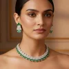 Silver Kundan Zirconia Necklace Set