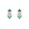 Silver Kundan Zirconia Necklace Set