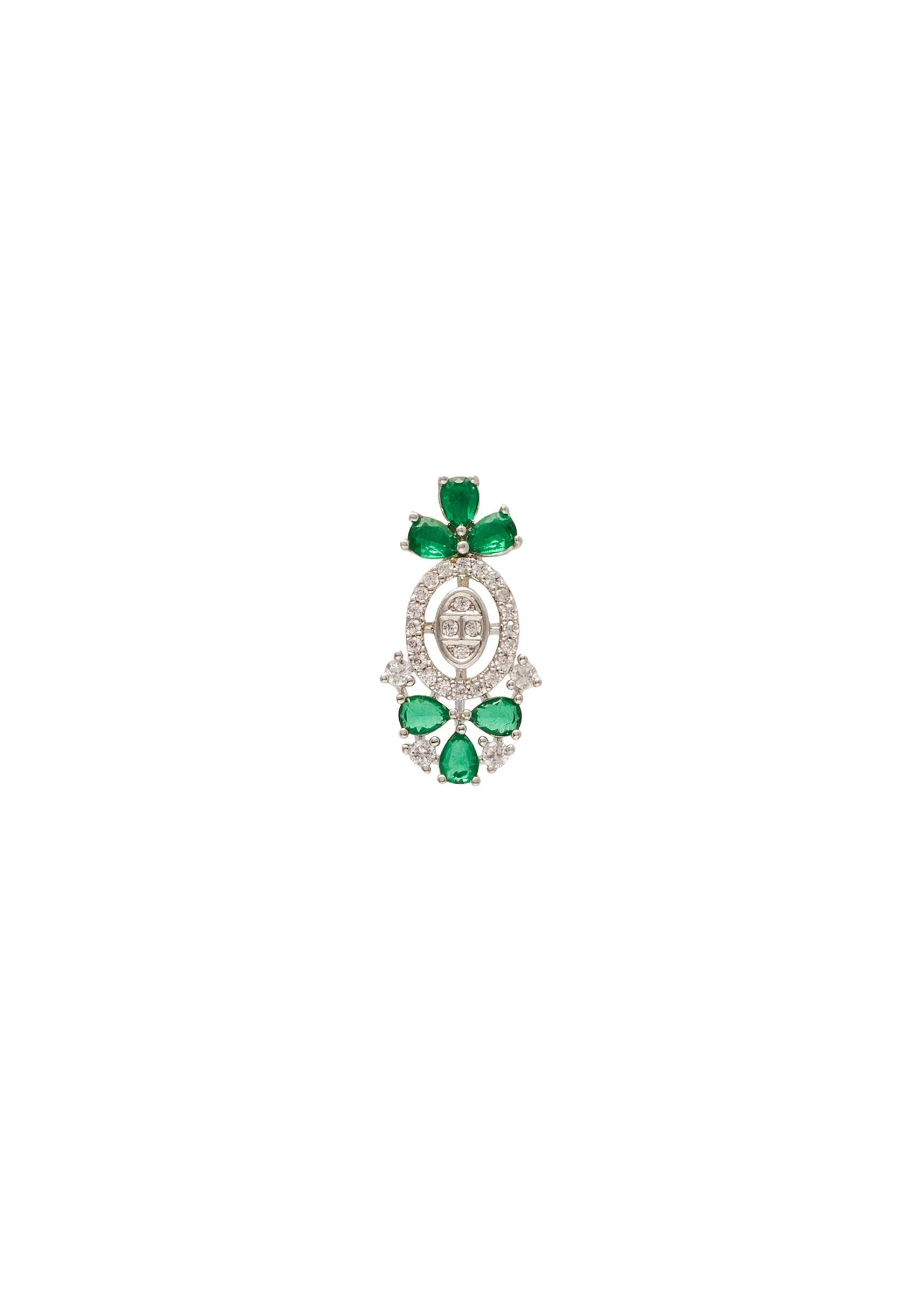 Silver Kundan Zirconia Necklace Set