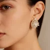 White Zirconia Minimal Earrings