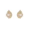 White Zirconia Minimal Earrings