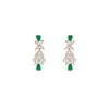 Green Silver Contemporary Necklace Set