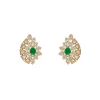 Kundan Green Earrings