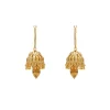 Gold Kundan Jhumka Earrings