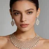 Silver Zirconia Necklace Set