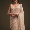 Gold Sequins Saree With An Embellished Border