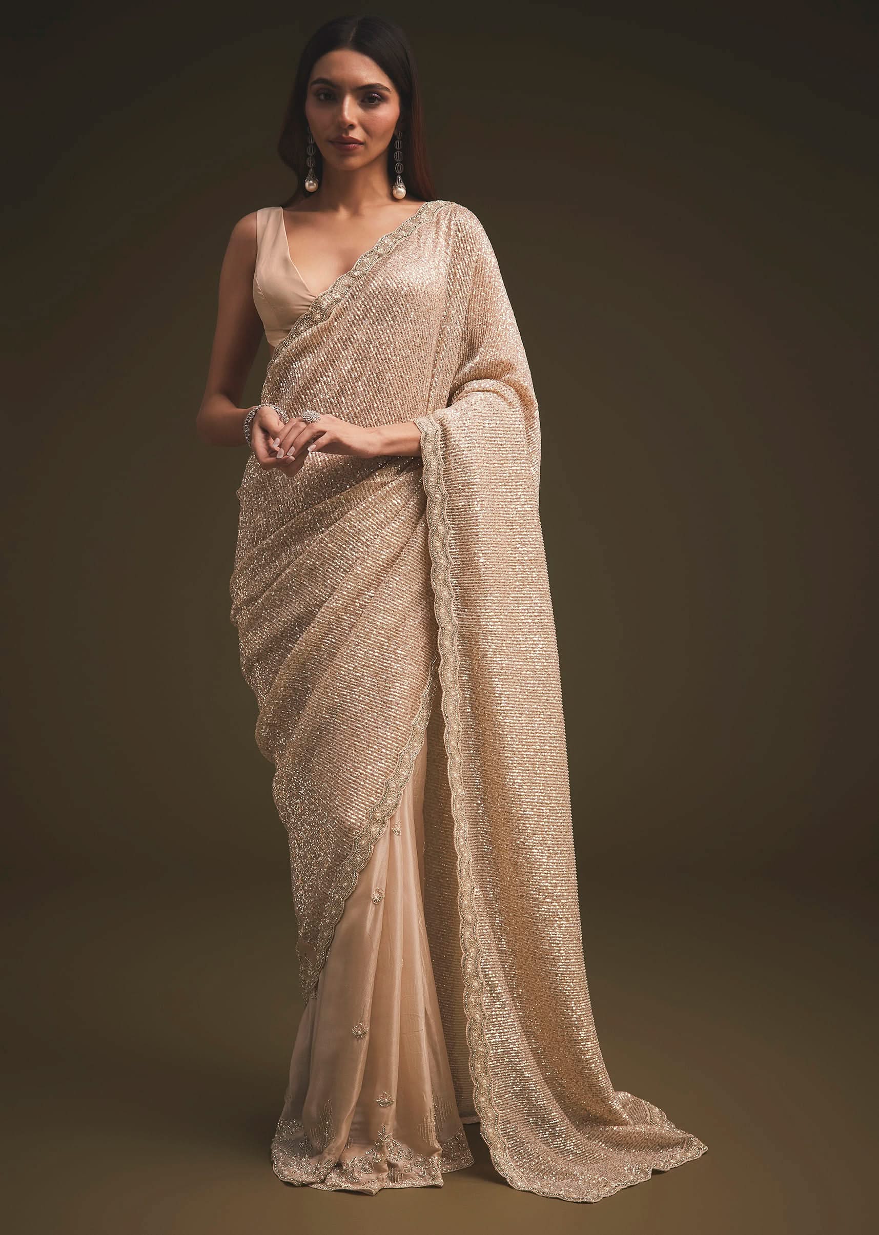 7226-unstitched-fabric-only-unstitched-fabric-only-variation-1.jpg Gold Sequins Saree With An Embellished Border