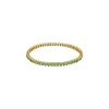 724-gold-finish-bangle-with-traditional-temple-motifs-and-green-simulated-stones-3.webp Gold Finish Bangle With Traditional Temple Motifs And Green Simulated Stones