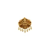 Gold Toned Ring With Temple Style Motifs