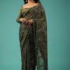 7269-capulet-olive-green-saree-in-sequins-with-embroidery-11.jpg Capulet Olive Green Saree In Sequins With Embroidery