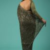 7269-capulet-olive-green-saree-in-sequins-with-embroidery-19.jpg Capulet Olive Green Saree In Sequins With Embroidery