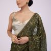 7269-capulet-olive-green-saree-in-sequins-with-embroidery-2.jpg Capulet Olive Green Saree In Sequins With Embroidery