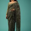 7269-capulet-olive-green-saree-in-sequins-with-embroidery-20.jpg Capulet Olive Green Saree In Sequins With Embroidery