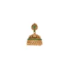 727-gold-finish-necklace-set-with-temple-style-motifs-and-green-simulated-stones-5.webp Gold Finish Necklace Set With Temple Style Motifs And Green Simulated Stones
