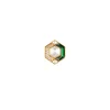 730-gold-finish-hexagonal-stud-earrings-with-green-enamel-and-clear-stones-3.webp Gold Finish Hexagonal Stud Earrings With Green Enamel and Clear Stones
