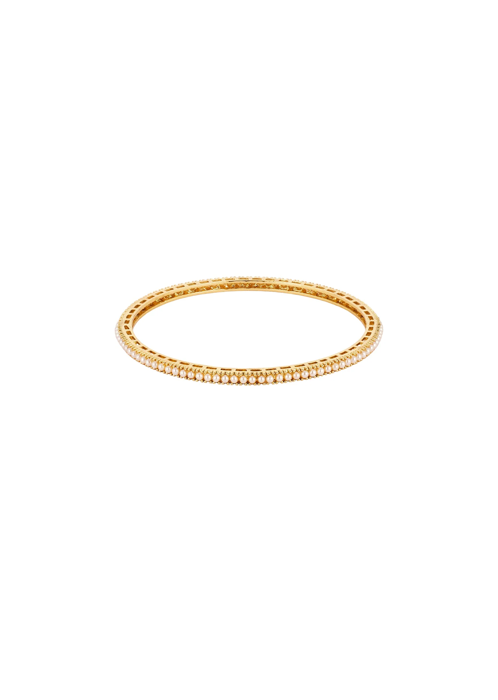 732-gold-finish-bangles-with-traditional-temple-motifs-and-white-pearls-3.webp Gold Finish Bangles With Traditional Temple Motifs And White Pearls