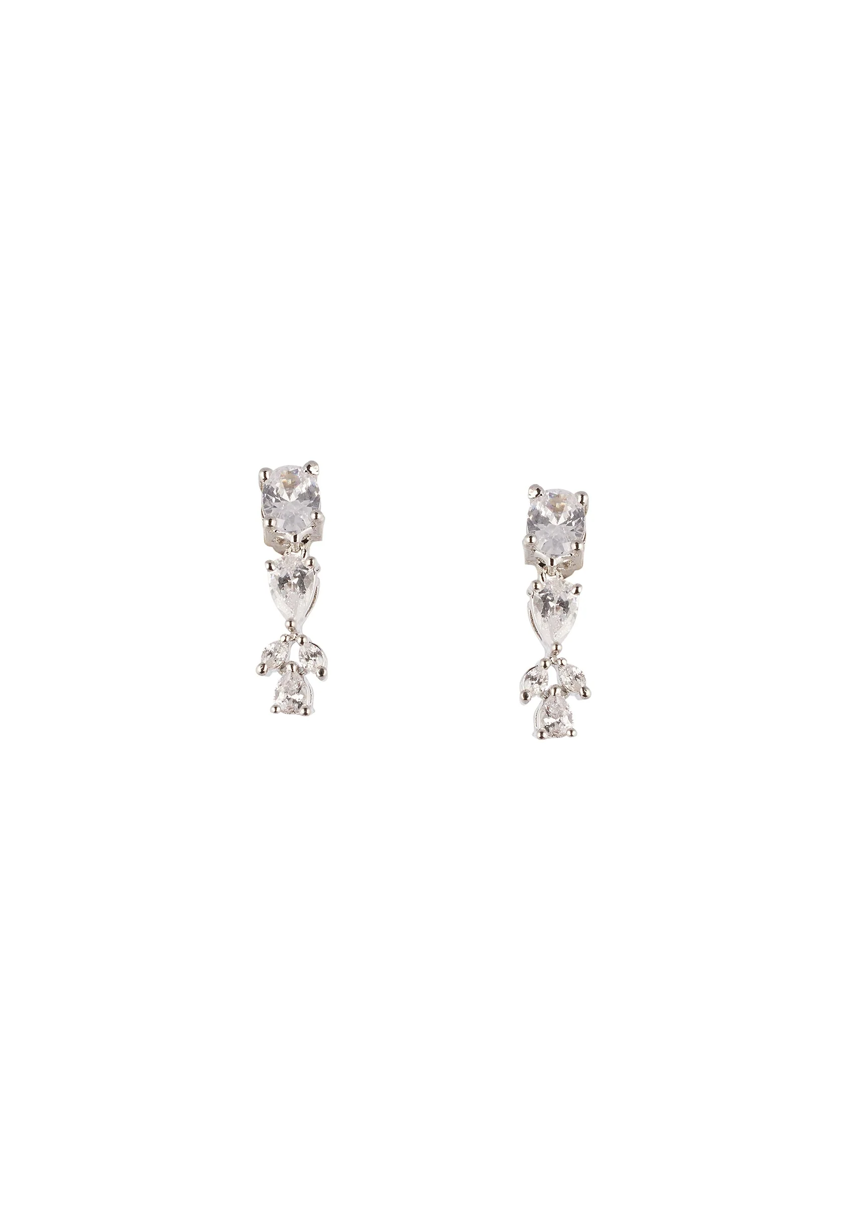 733-silver-finish-necklace-set-with-modern-fringe-style-and-cubic-zirconia-accents-3.webp Silver Finish Necklace Set With Modern Fringe Style And Cubic Zirconia Accents