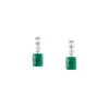 734-silver-finish-earrings-in-mix-metal-with-large-green-emerald-style-stone-2.webp Silver Finish Earrings In Mix Metal With Large Green Emerald Style Stone