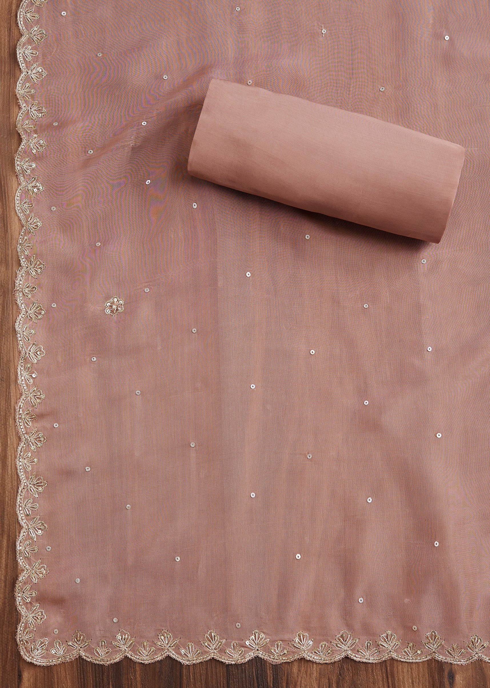 Soft Peach Tissue Suit Set