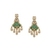738-green-and-gold-anti-tarnish-cz-diamond-rhodium-plated-brass-earrings-2.webp Green and Gold Anti Tarnish CZ Diamond Rhodium Plated Brass Earrings