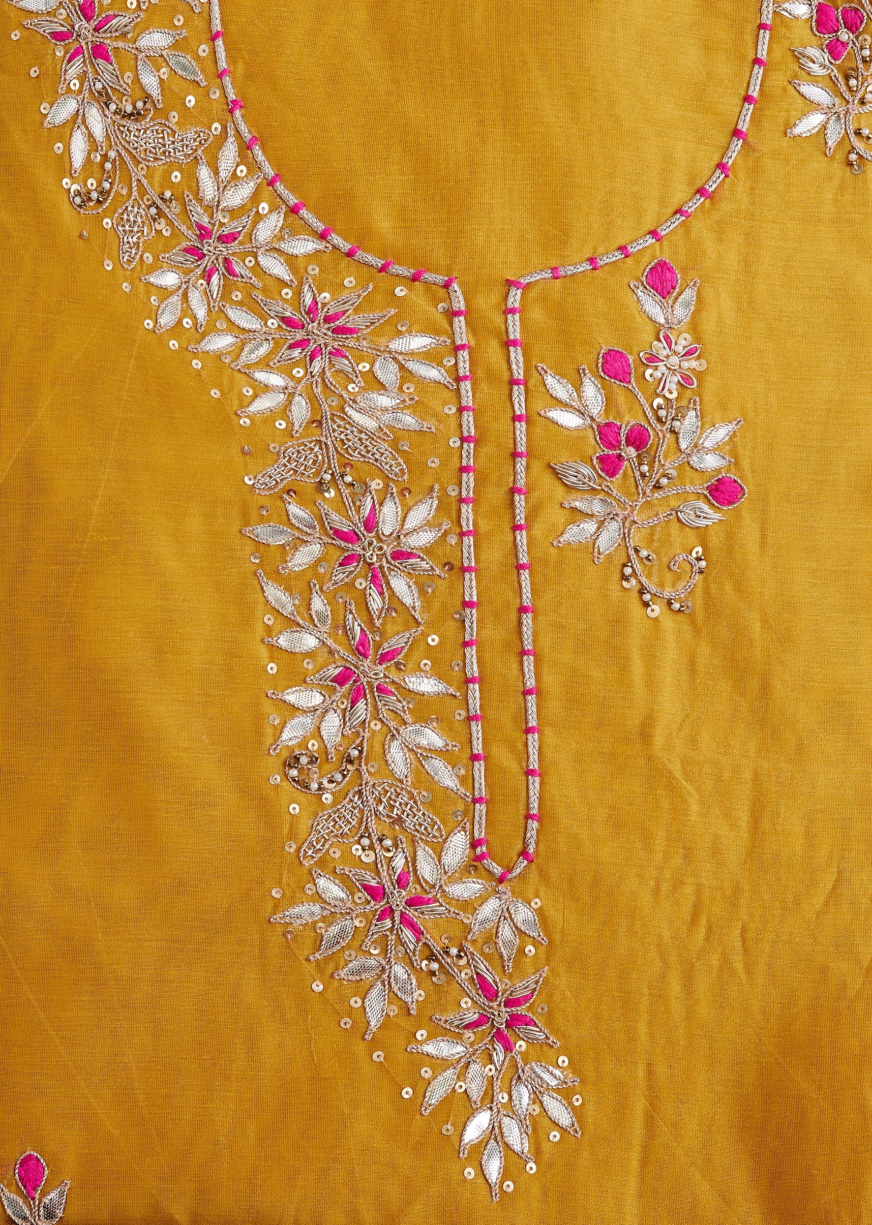 Mustard Organza Suit