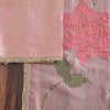 Pink Tissue Embroidered Unstitched Suit
