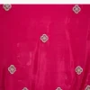 Rani Pink Embroidered Crepe Saree