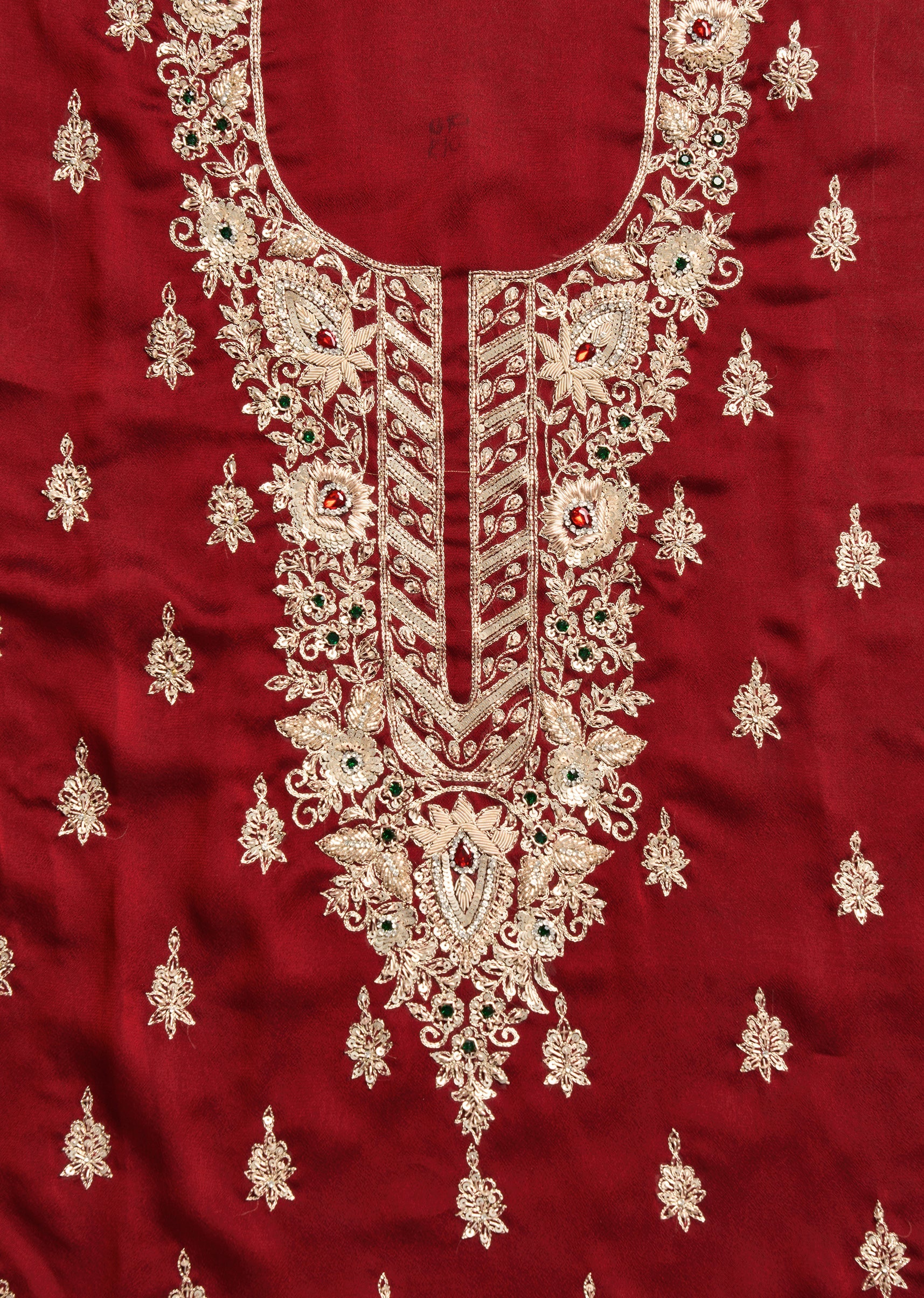 Maroon Satin Suit