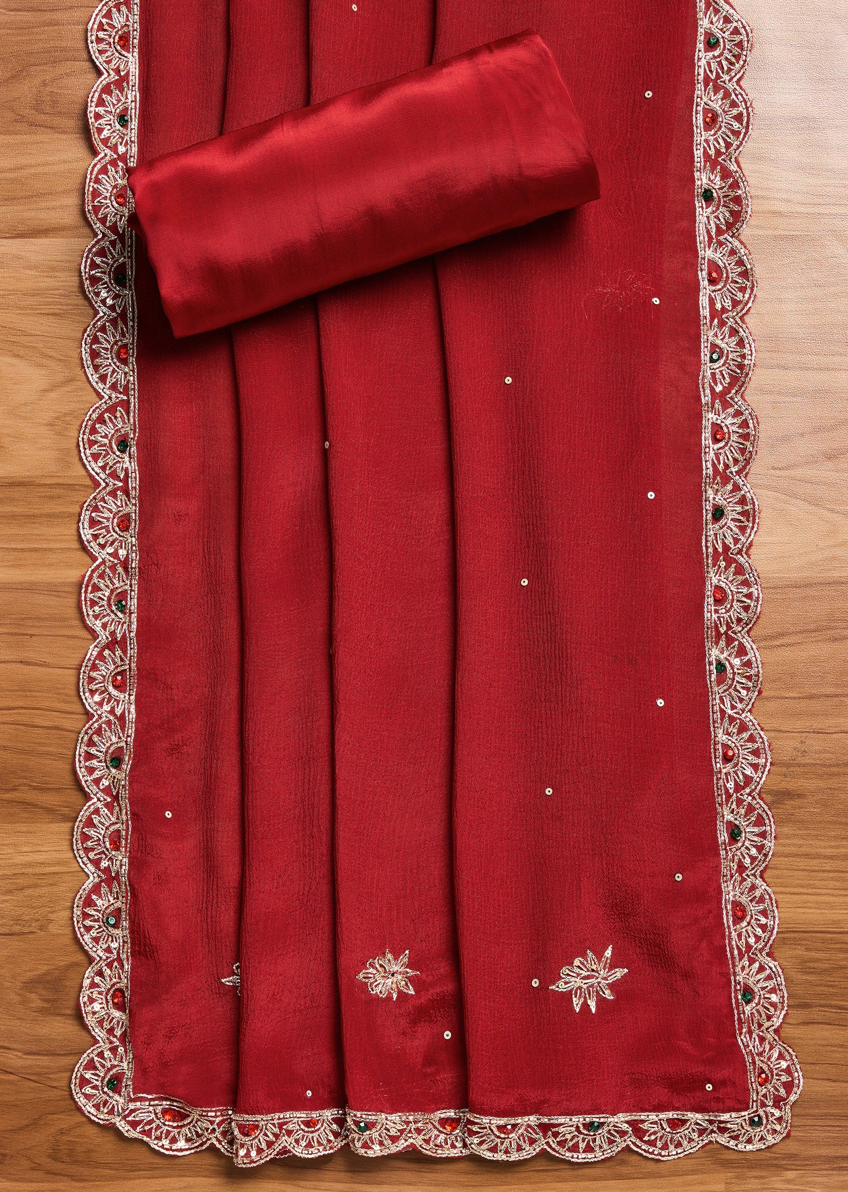 Maroon Satin Suit