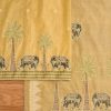 Yellow Chanderi Unstitched Suit With Dupatta
