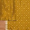 Mustard Yellow Tissue Embroidered Unstitched Suit Set