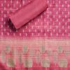 Rani Pink Printed Tissue Unstitched Suit Set