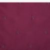 Wine Embroidered Tussar Saree With Unstitched Blouse
