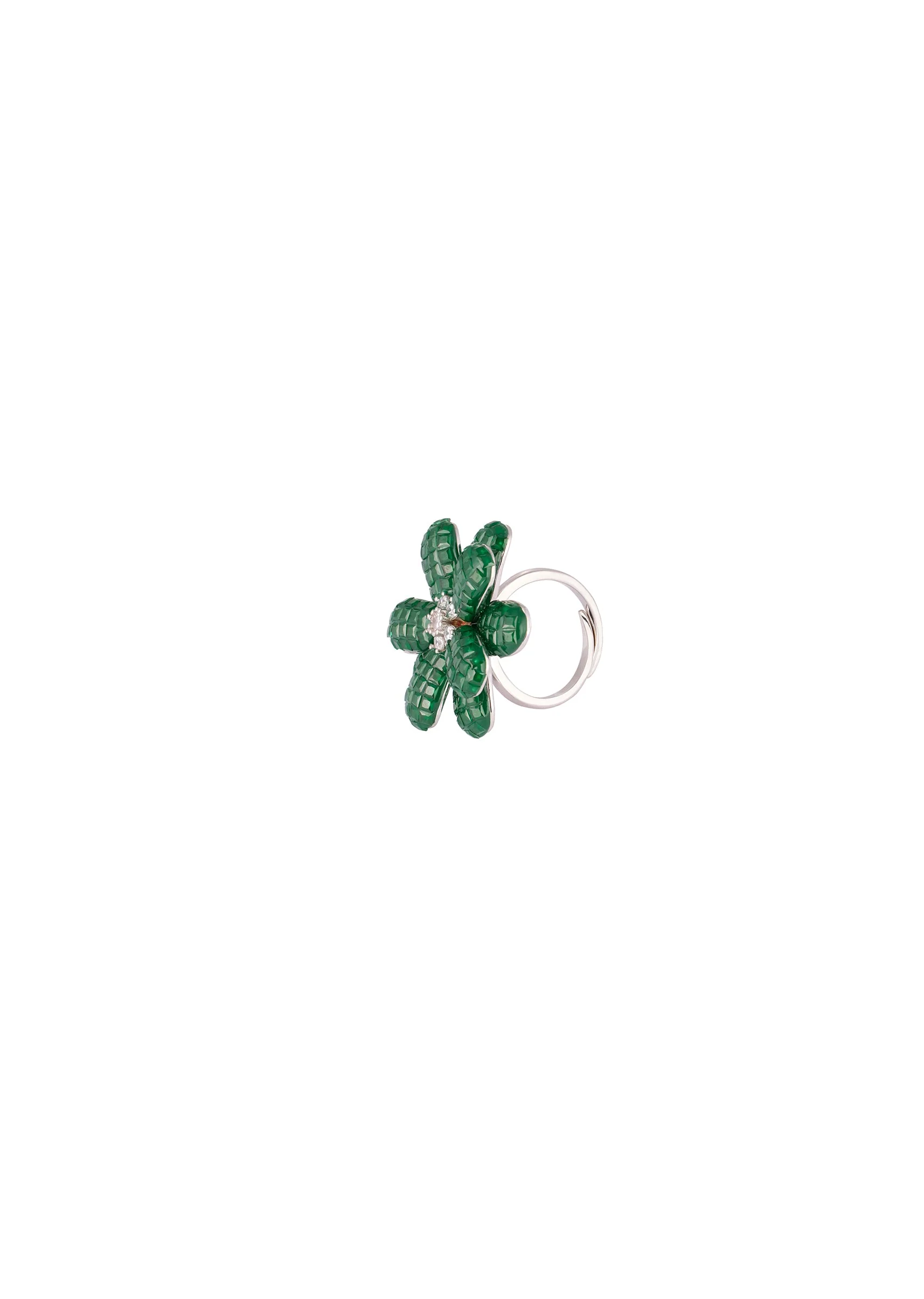 743-silver-finish-ring-in-flower-design-with-green-onyx-and-cubic-zirconia-detailing-2.webp Silver Finish Ring in Flower Design with Green Onyx and Cubic Zirconia Detailing