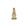 744-gold-finish-dangler-earrings-in-kundan-style-and-pearl-detailing-3.webp Gold Finish Dangler Earrings In Kundan Style And Pearl Detailing