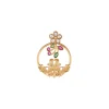 745-gold-toned-earrings-in-hoop-style-with-kundan-and-multi-stone-detailing-3.webp Gold Toned Earrings In Hoop Style With Kundan And Multi Stone Detailing