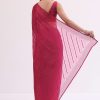 7454-red-stone-embroidered-saree-with-unstitched-blouse-6.jpg Red Stone Embroidered Saree With Unstitched Blouse