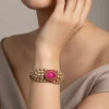 747-gold-finish-ring-in-kundan-polki-with-semi-precious-stones-1.webp Gold Finish Ring In Kundan Polki With Semi Precious Stones