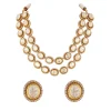 749-gold-finish-jewellery-set-with-semi-precious-stones-in-polki-2.webp Gold Finish Jewellery Set With Semi Precious Stones In Polki