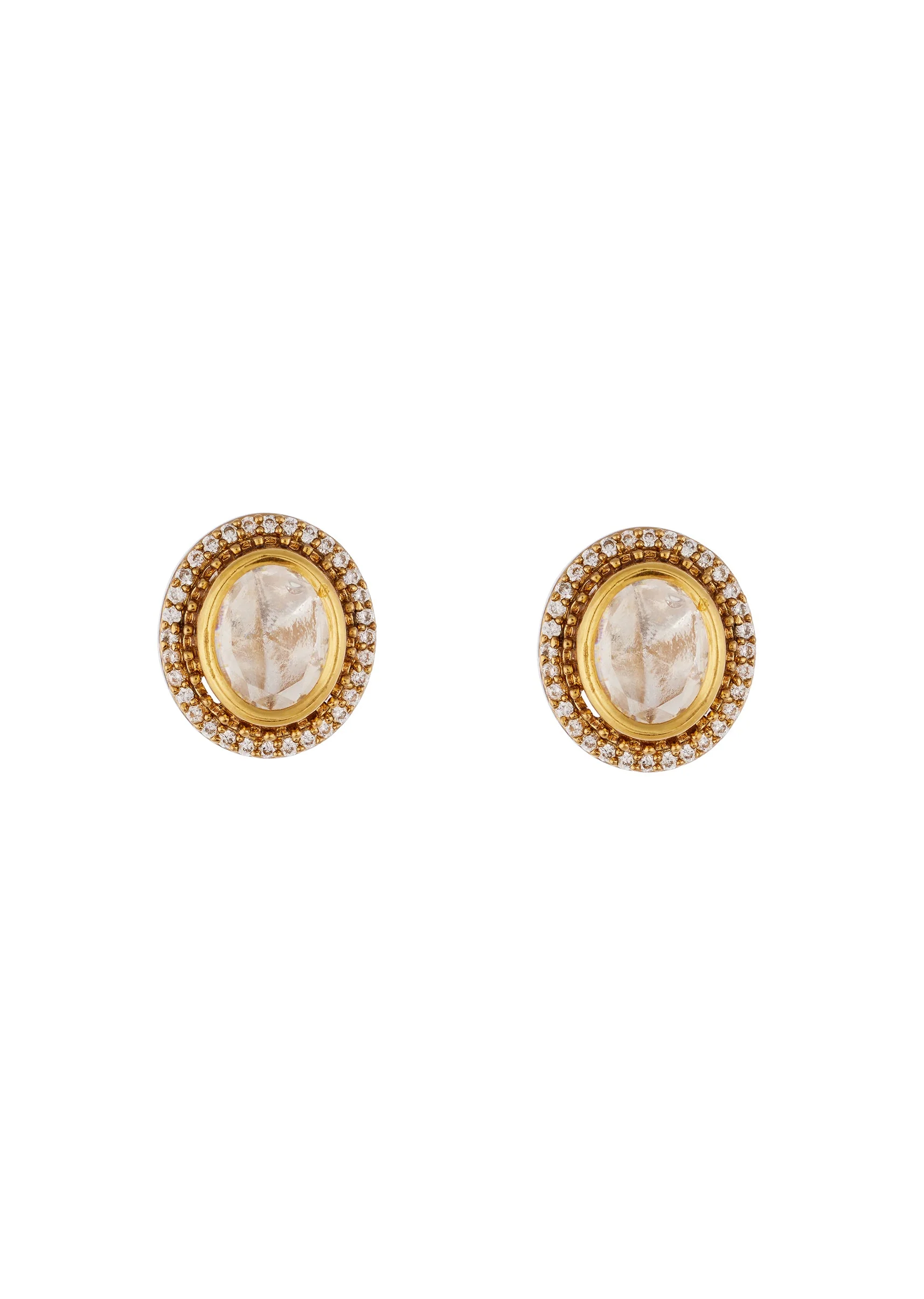 749-gold-finish-jewellery-set-with-semi-precious-stones-in-polki-4.webp Gold Finish Jewellery Set With Semi Precious Stones In Polki