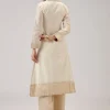 Off White Weaved Chanderi Kurta Set