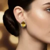 755-yellow-studded-earrings-with-kundan-and-stone-detailing-1.webp Yellow Studded Earrings With Kundan And Stone Detailing