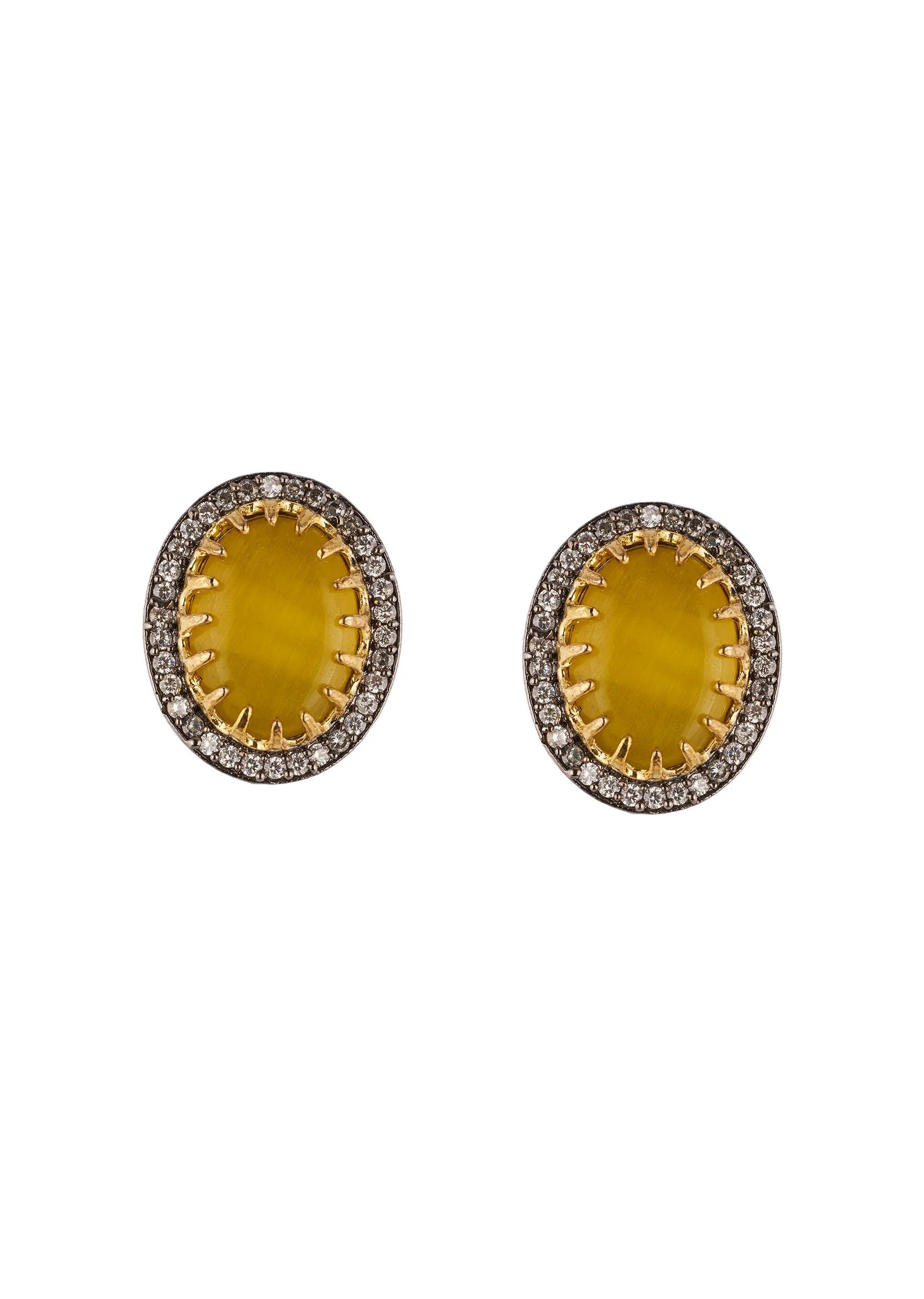 755-yellow-studded-earrings-with-kundan-and-stone-detailing-2.webp Yellow Studded Earrings With Kundan And Stone Detailing