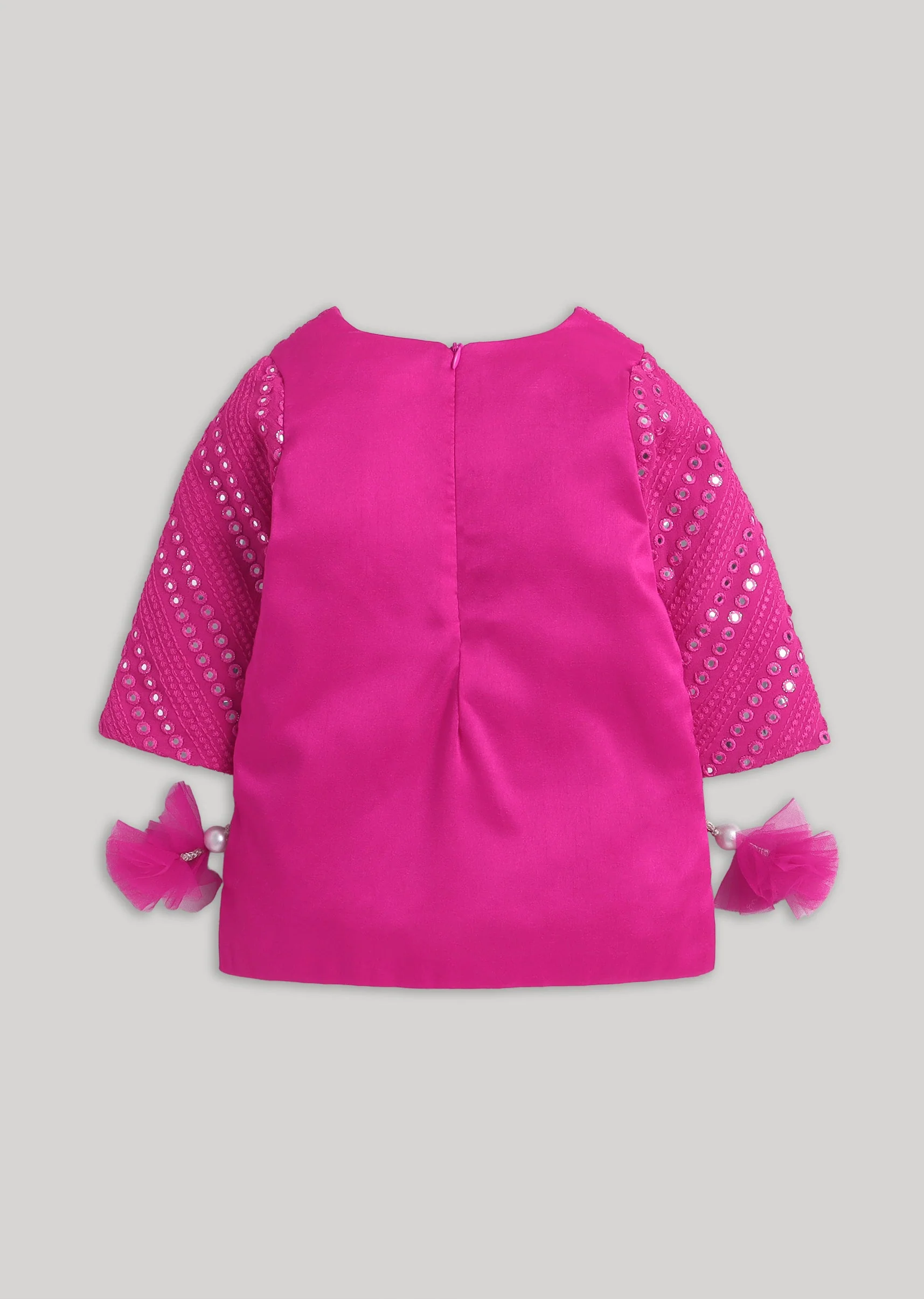 Hot Pink Embellished Salwar Kameez Set with Dupatta