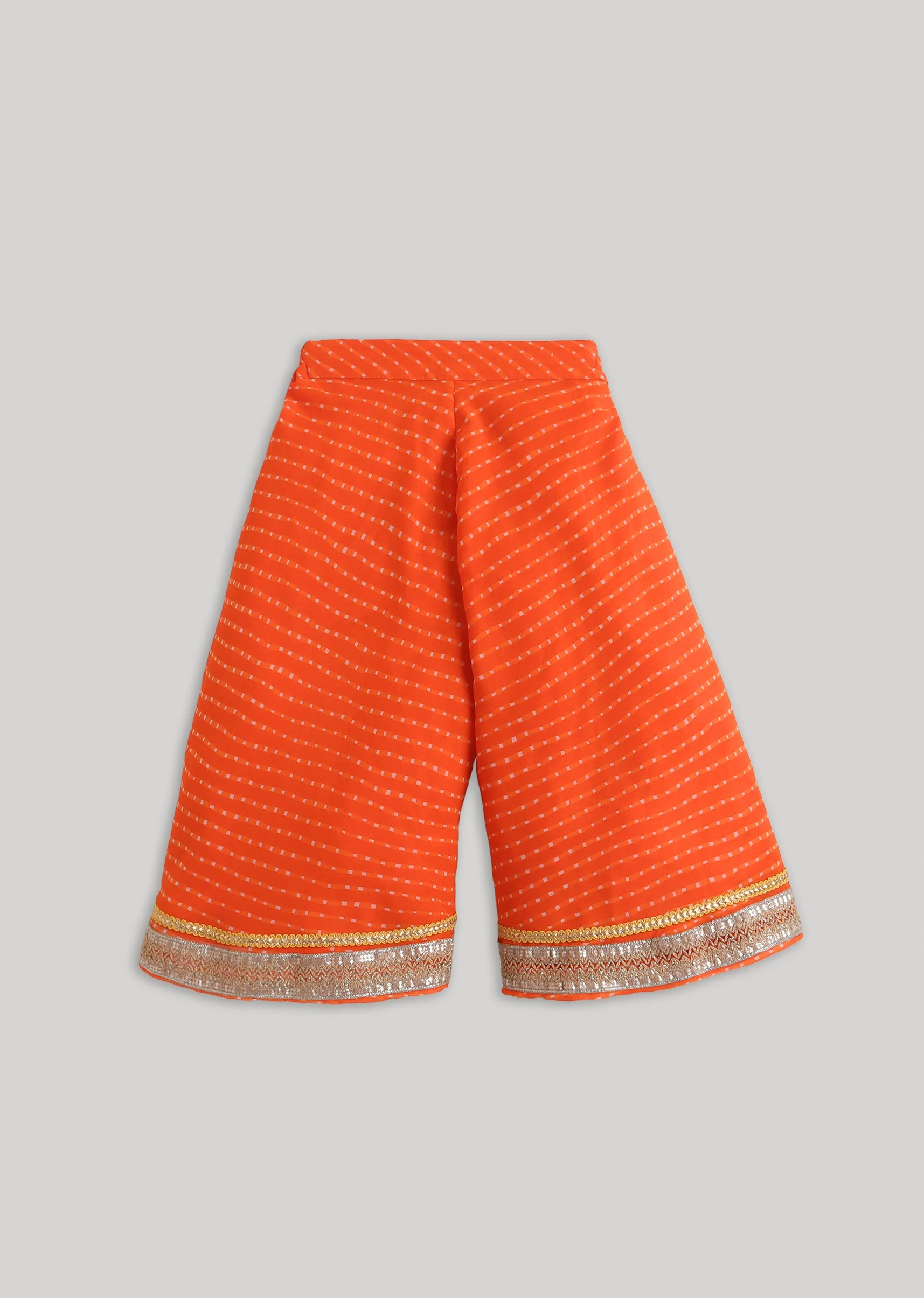 Orange Embroidered Salwar Kameez Set with Jacket