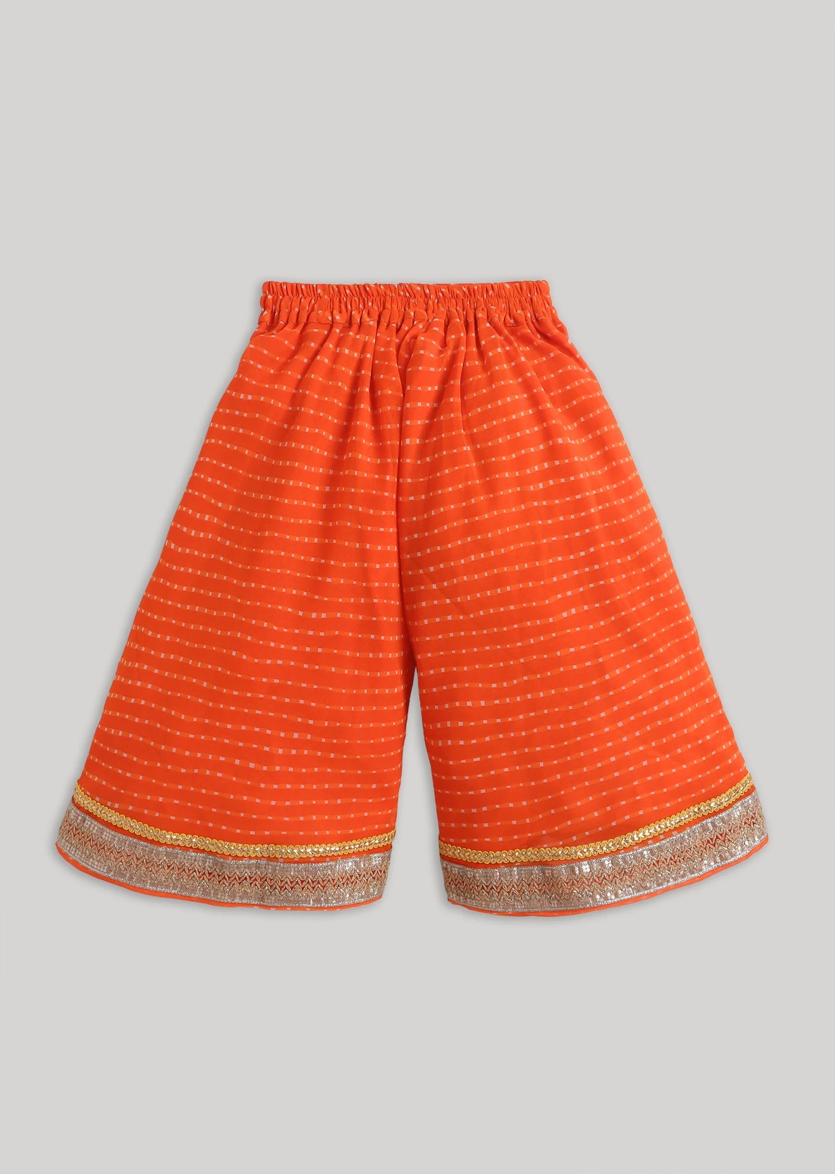 Orange Embroidered Salwar Kameez Set with Jacket