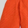 Orange Embroidered Salwar Kameez Set with Jacket
