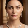 757-necklace-set-in-silver-finish-with-zircon-detailing-1.webp Necklace Set in Silver Finish with Zircon Detailing