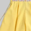 Yellow And Off White Colorblock Salwar Kameez Set